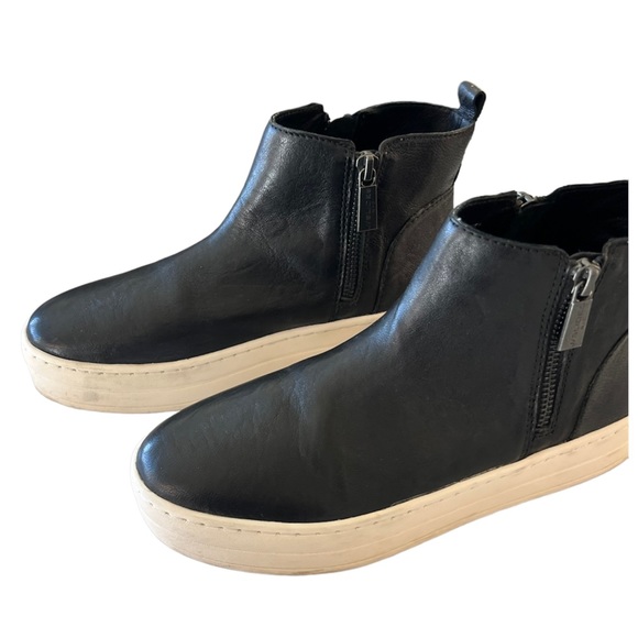 J. Slides Hisle Leather Platform Sneaker - Picture 4 of 11